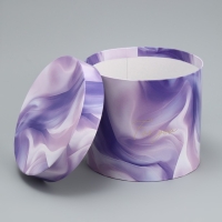 Набор шляпных коробок 5 в 1, упаковка подарочная, &laquo;Вуаль&raquo;, 13 х 14 ‒ 19.5 х 22 см