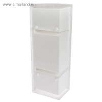 Шкафчик угловой Hilton Right, цвет снежно-белый