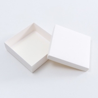 Коробка складная, крышка-дно, белая, 20 х 20 х 6 см