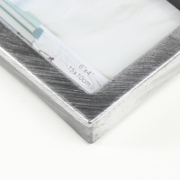 Фоторамка пластик на 5 фото 10х15 "Благородный олень" темное серебро 48х33х2,5 см