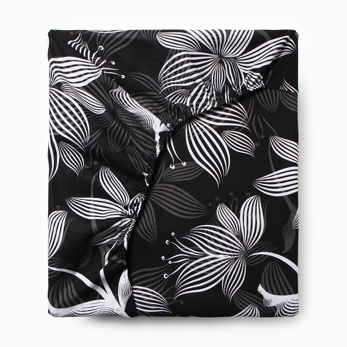 Простыня на резинке Этель Сумерки 160*200*25, 100% хлопок, бязь, 125г/м2 Простыня на резинке Этель Сумерки 160*200*25, 100% хлопок, бязь, 125г/м2