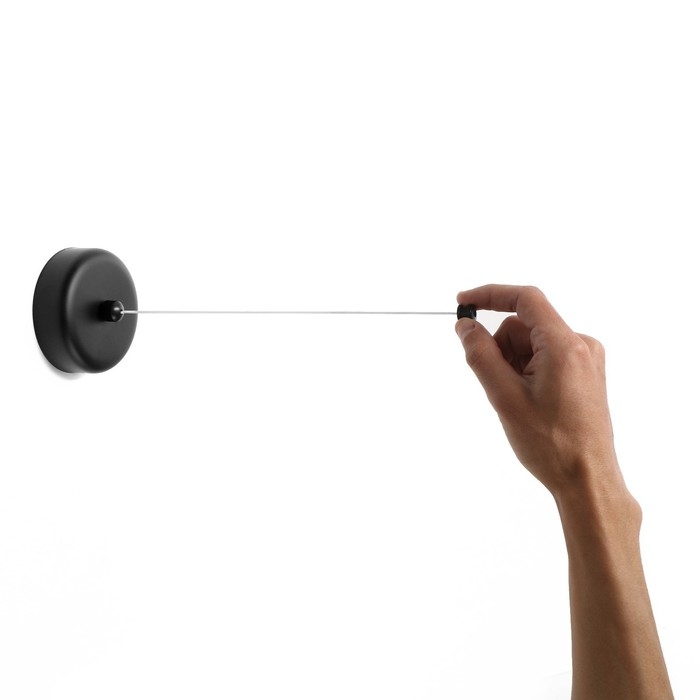 Настенная сушилка для белья ТУНДРА, нейлоновый вытяжной трос 2.8 м. до 3 кг, цвет черный Настенная сушилка для белья ТУНДРА, нейлоновый вытяжной трос 2.8 м. до 3 кг, цвет черный