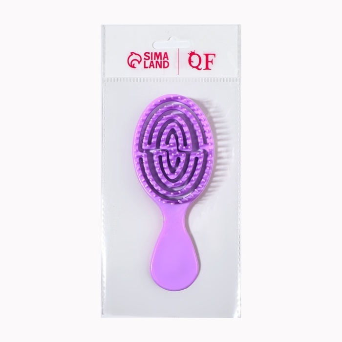 Расчёска - мини массажная, 5,5 &times; 14 см, цвет фиолетовый