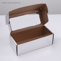 Коробка самосборная, с окном, серебряная, 16 х 35 х 12 см Коробка самосборная, с окном, серебряная, 16 х 35 х 12 см