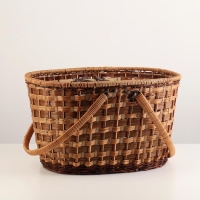 Корзина плетеная "Пикник", без крышки, 40х29х24/43 см Корзина плетеная "Пикник", без крышки, 40х29х24/43 см