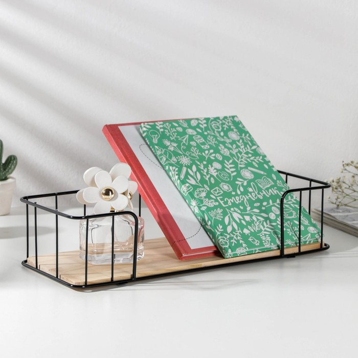 Полка Доляна «Санни», 7,8×34,7×13 см, цвет чёрный Полка Доляна «Санни», 7,8×34,7×13 см, цвет чёрный