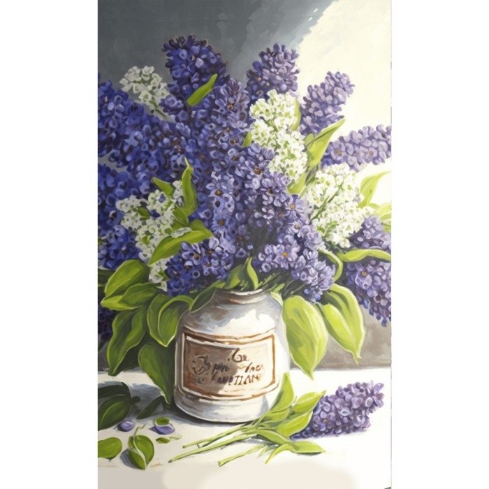Картина по номерам панно &laquo;Букет сирени&raquo;, 30 х 50 см