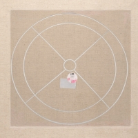 Основа для плетения торшера «Круг», металлическая, d = 40/50 см, цвет белый Основа для плетения торшера «Круг», металлическая, d = 40/50 см, цвет белый