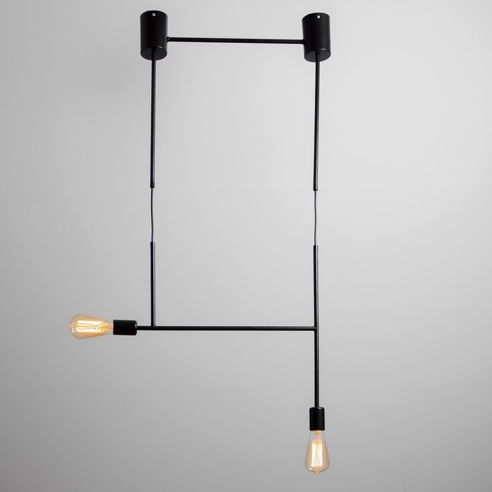 Светильник BayerLux "Лучик" 2хЕ27 40Вт черный 50х5х30-130см