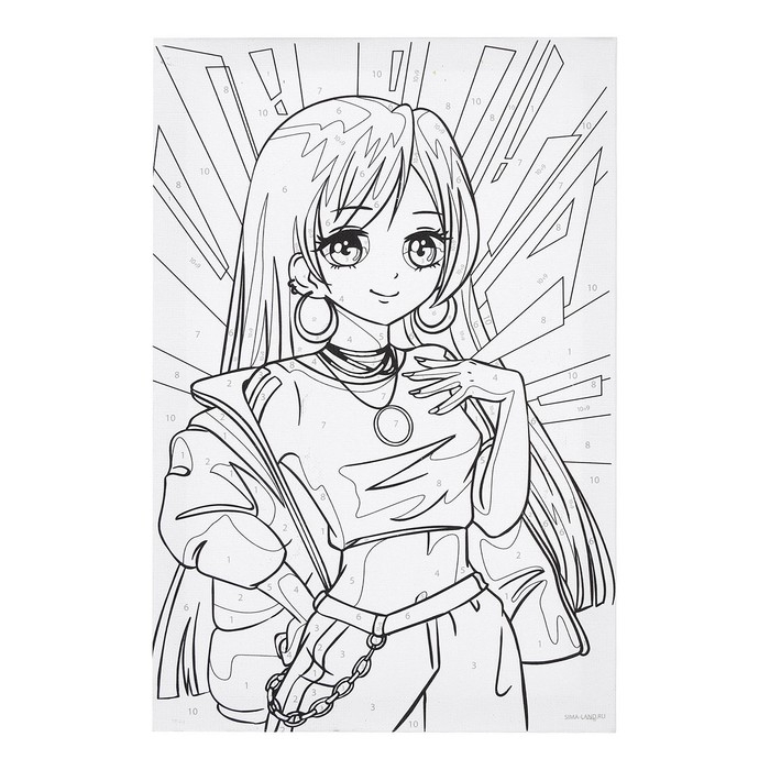 Картина по номерам для детей &laquo;Сияющая девочка&raquo;, 20 х 30 см