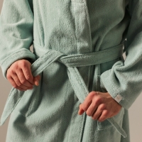 Халат махровый мужской SL HOME: Basic "Аззура", размер S, 100% хлопок, 420 г/м2 Халат махровый мужской SL HOME: Basic "Аззура", размер S, 100% хлопок, 420 г/м2