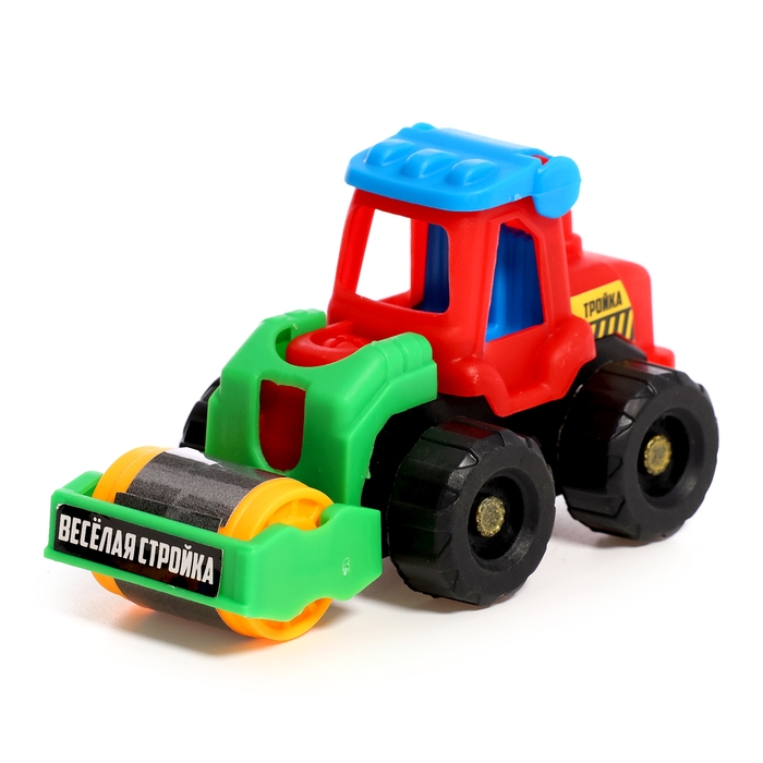 Набор тракторов &laquo;Весёлая стройка&raquo;, инерционные, в наборе 6 шт., цвет МИКС