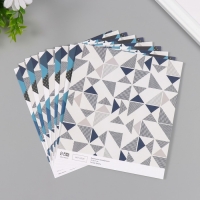 Бумага для скрапбукинга двусторонняя "Скандинавия" плотность 180 гр набор 10 шт 15,5х17 см   1071838