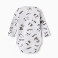 Боди детский, цвет темно/серый, рост 56 см