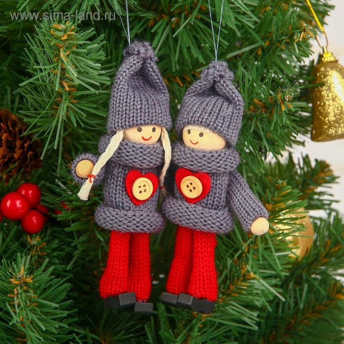 Игрушка - подвеска &laquo;Куколка с пуговкой&raquo;, МИКС