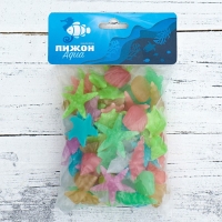 Декоративные фигурки для аквариума, светящиеся, "Морские обитатели", 3 - 5 см, 200 г, микс Декоративные фигурки для аквариума, светящиеся, "Морские обитатели", 3 - 5 см, 200 г, микс