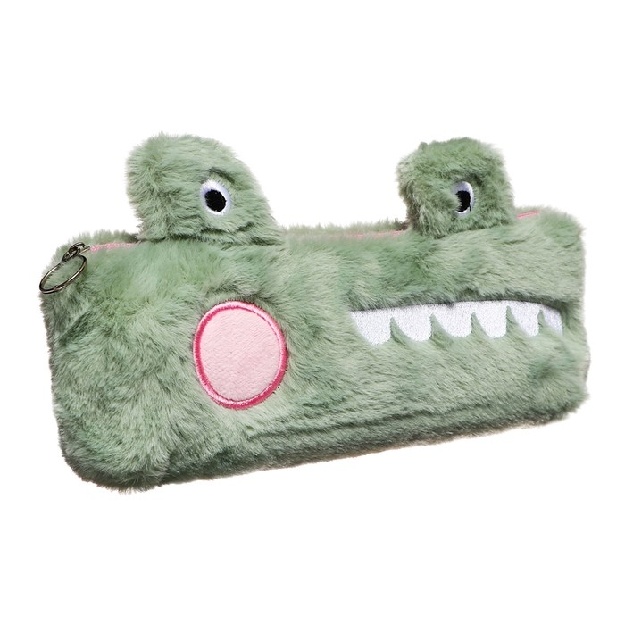 Пенал школьный на молнии Пенал школьный на молнии "Динозаврик" Calligrata, зеленый