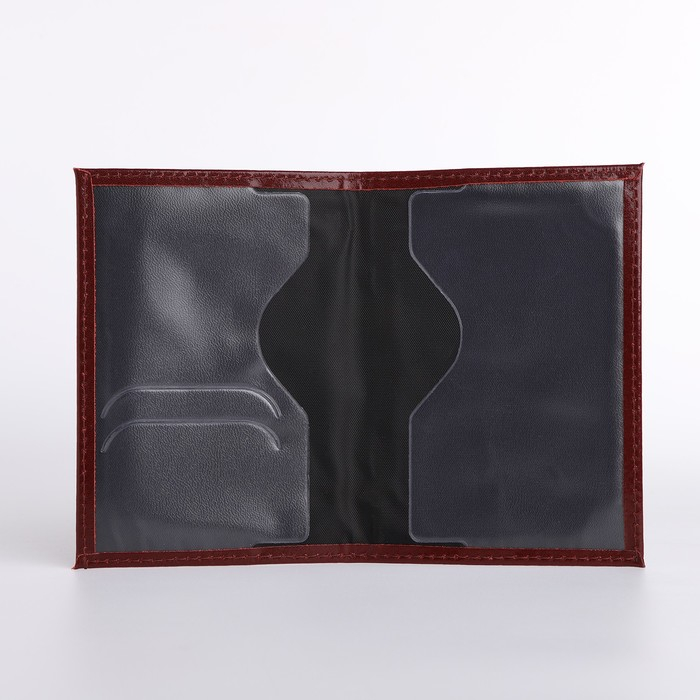 Обложка для паспорта, цвет бордовый Обложка для паспорта, цвет бордовый