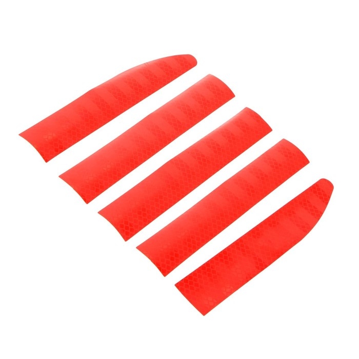 Наклейка светоотражающая 91&times;3,5 см на кузов авто, красный