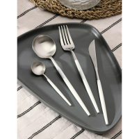 Набор столовых приборов из нержавеющей стали Magistro &laquo;Фолк&raquo;, 4 предмета, цвет серебряный