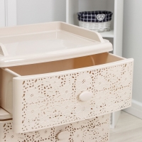 Комод широкий 4-х секционный &laquo;Лаура&raquo;, цвет слоновая кость