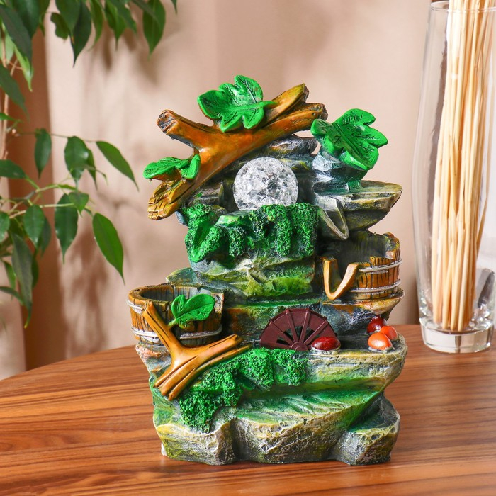 Фонтан Фонтан "Скалистый спуск" 13,5х18х27 см (с подсветкой)