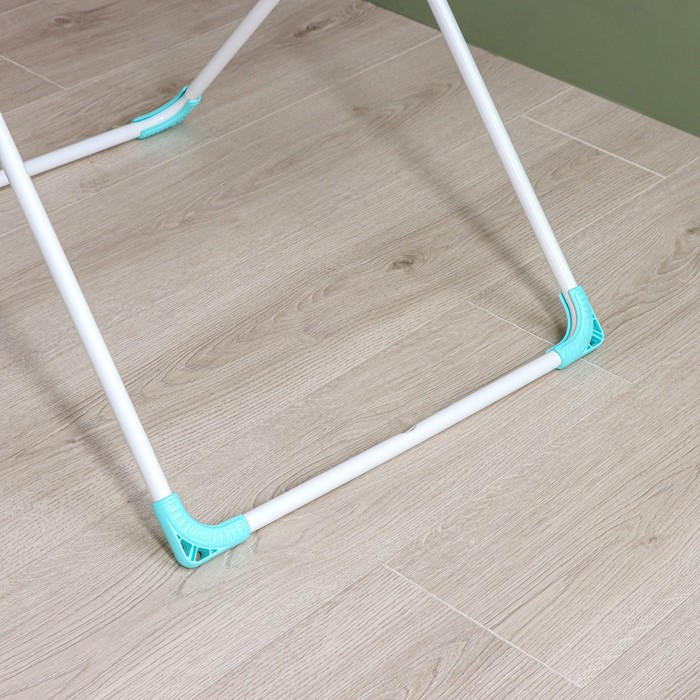 Сушилка для белья напольная складная, рабочая длина 20 м, цвет белый Сушилка для белья напольная складная, рабочая длина 20 м, цвет белый