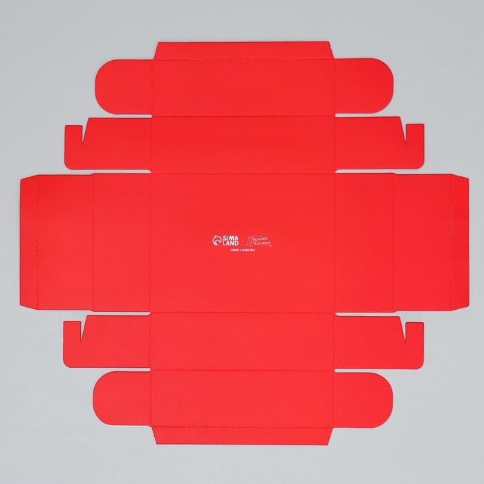 Коробка подарочная новогодняя складная &laquo;С Новым годом&raquo;, красная, 16.5 х 12.5 х 5 см, Новый год