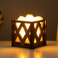 Соляной светильник с диммером "Корзина. Ромб" малый 1,4 кг, 15Вт, 15х12х12 см Соляной светильник с диммером "Корзина. Ромб" малый 1,4 кг, 15Вт, 15х12х12 см