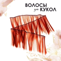 Волосы - тресс для кукол &laquo;Прямые&raquo; длина волос: 15 см, ширина:100 см, цвет № 13