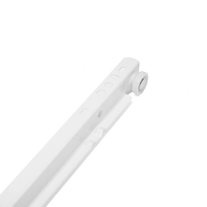 Роликовые направляющие ТУНДРА, L=450 мм, толщина 0,8 мм, белые, 2 шт. Роликовые направляющие ТУНДРА, L=450 мм, толщина 0,8 мм, белые, 2 шт.