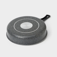 Сотейник Granit, d=28 см, с антипригарным покрытием, стеклянная крышка, цвет серый Сотейник Granit, d=28 см, с антипригарным покрытием, стеклянная крышка, цвет серый