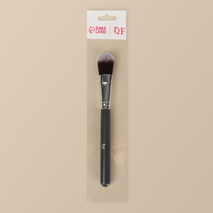 Кисть для макияжа &laquo;Brush GRAPHITE&raquo;, 17 (&plusmn; 1) см, цвет тёмно-серый/серебристый