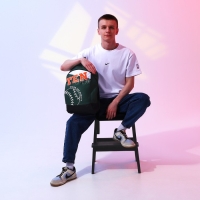 Рюкзак школьный текстильный Tennis, 46х30х10 см, вертикальный карман, цвет зелёный Рюкзак школьный текстильный Tennis, 46х30х10 см, вертикальный карман, цвет зелёный