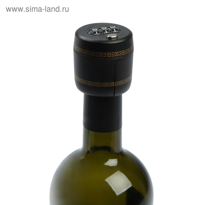 Замок сувенирный кодовый для бутылки, черный Замок сувенирный кодовый для бутылки, черный