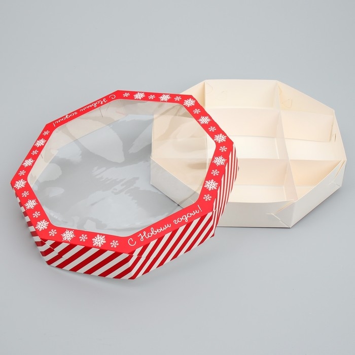 Коробка складная &laquo;С Новым годом!&raquo;, 29 х 29 х 5 см, Новый год