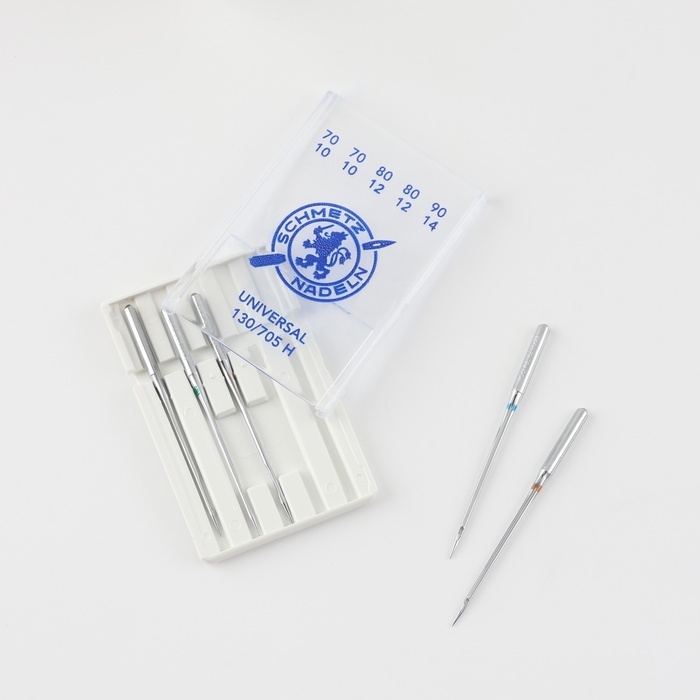 Иглы для бытовых швейных машин, универсальные, №70-90, 5 шт Иглы для бытовых швейных машин, универсальные, №70-90, 5 шт