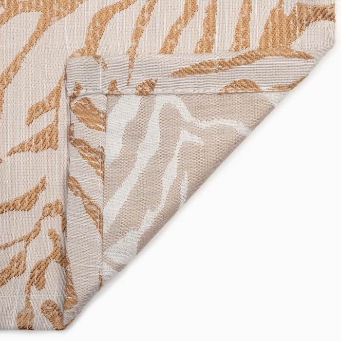 Штора портьерная Этель &laquo;Элит&raquo; цвет бежевый, на шторной ленте 145х265 см, 150гр/м2, 100% п/э