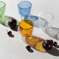 Стакан с двойными стенками Glass Bubble, синий