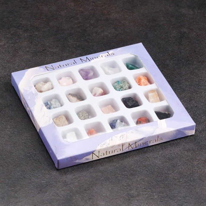 Коллекция минералов, 20 шт, 13х12 см Коллекция минералов, 20 шт, 13х12 см