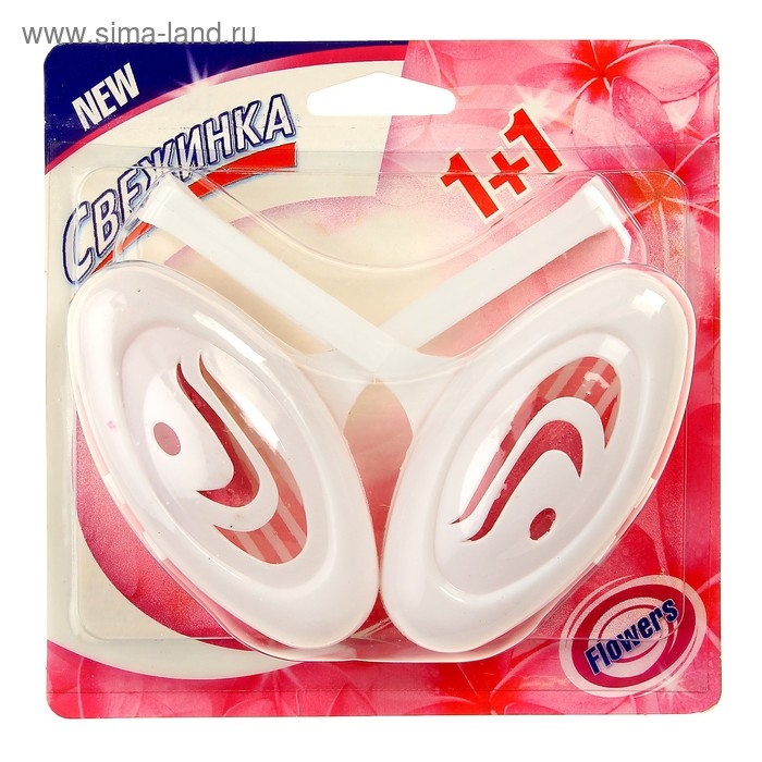 Подвесной очиститель для унитаза, Свежинка "Цветы", 2шт, 30 гр