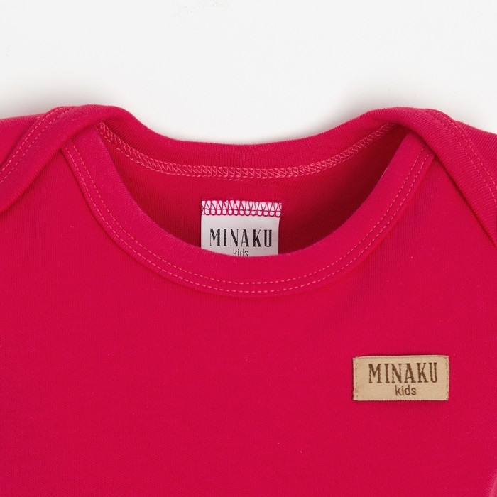 Боди детское MINAKU, цвет фуксия, рост 86-92 см