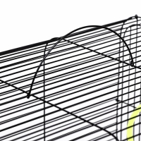 Клетка "Грация", 2 яруса, 50 х 37 х 37 см, микс цветов