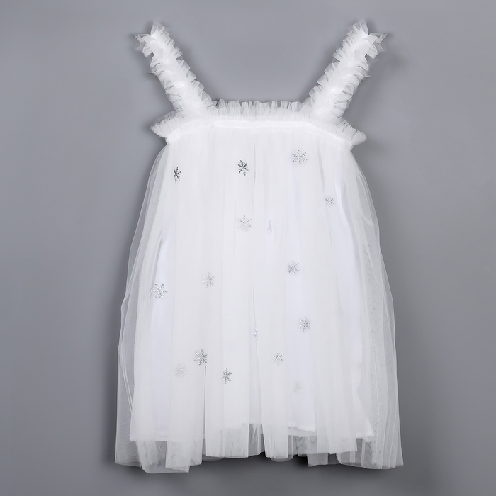 Карнавальный набор &laquo;Яркая снежинка&raquo;, рост 104-110 см, платье, ободок