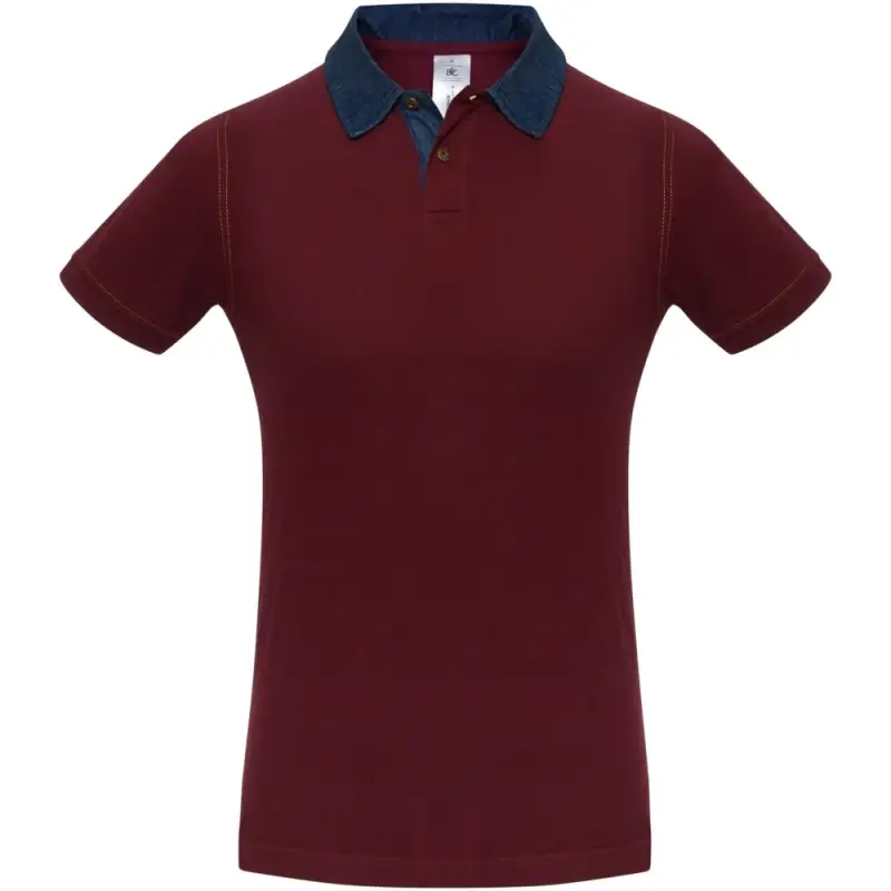 Рубашка поло мужская DNM Forward бордовая, размер S