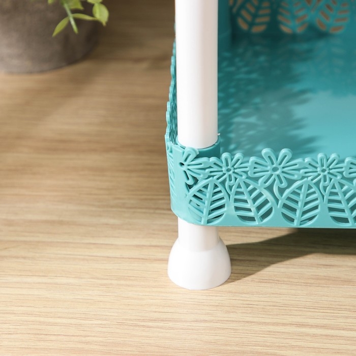 Этажерка 3-х ярусная Доляна &laquo;Ромашки&raquo;, 26&times;17&times;32 см, цвет МИКС