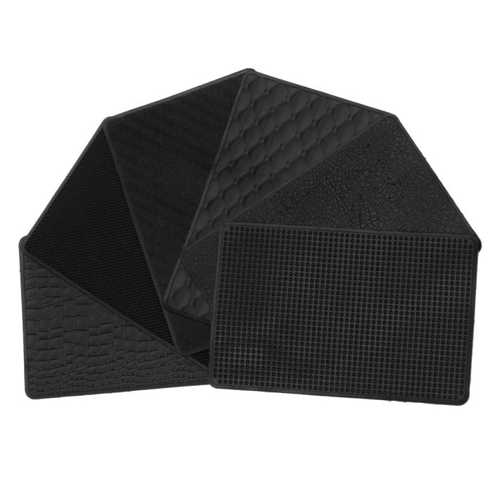 Коврик противоскольязщий 20&times;13 см, микс, черный