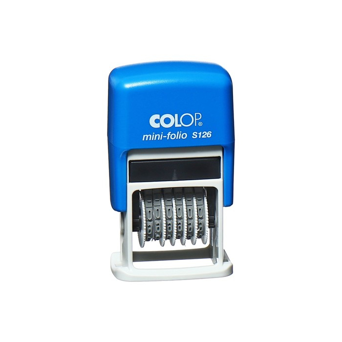 Нумератор-мини автоматический COLOP S 126, высота шрифта 3.8 мм, 6 разрядов