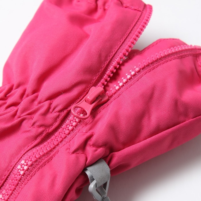 Рукавицы детские, цвет ярко-розовый, размер 11 (2-4 года)