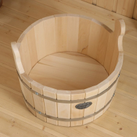 Шайка из липы, 15 л, круглая, нержавеющий обруч, "Добропаровъ" Шайка из липы, 15 л, круглая, нержавеющий обруч, "Добропаровъ"